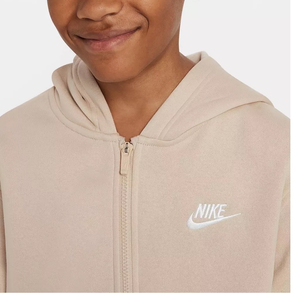 Nike All Kids Fit Sportswear Club Fleece Full-Zip Hoodie - Picture 3 of 9